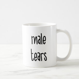 El varón rasga la taza de café feminista