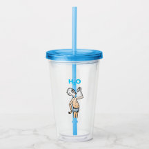 El vaso de acrílico para el hombre sediento