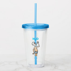 El vaso de acrílico para el hombre sediento
