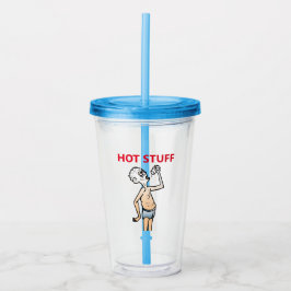 El vaso de acrílico para el hombre sediento