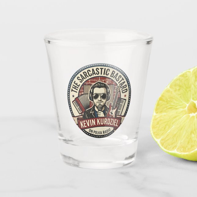 El vaso de chupito del Bastardo Sarcástico (Anverso)
