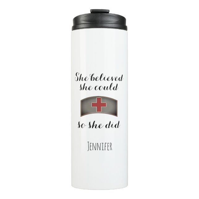 El vaso termal personalizado inspirador de la (Anverso)