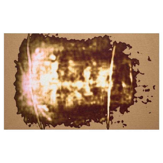 El velo de la cara de Turín de la tela de Jesús ("Cuarto gordo" (fat quarter))