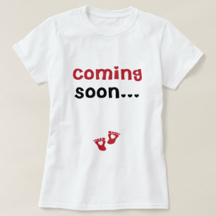 El venir camiseta pronto de maternidad