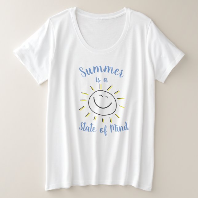 El verano es una cita del estado de la mente Sunsh (Anverso del diseño)