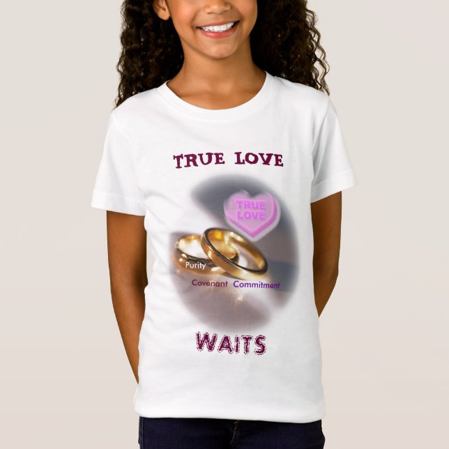 El verdadero amor espera la camiseta (Anverso)