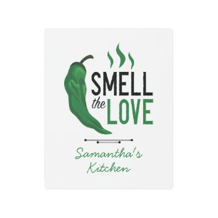 El verde Chile huele el amor a la impresión Metali