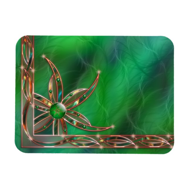 El verde como imán flexible de la hierba (Horizontal)