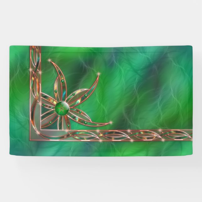 El verde como pancarta de la hierba (Horizontal)