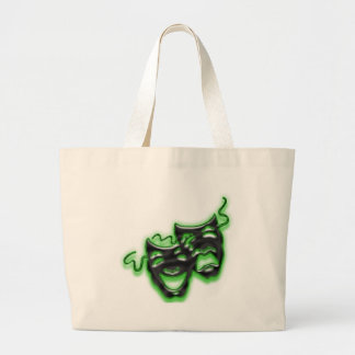 El verde de neón grande enmascara la bolsa de asas