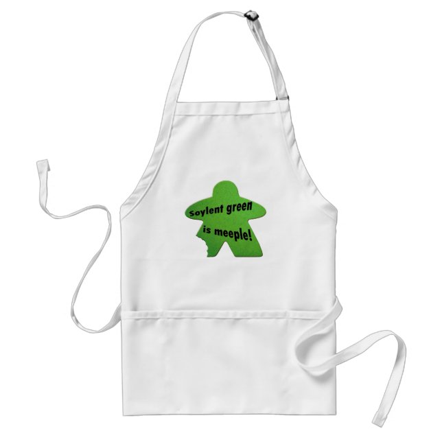 El verde de Soylent es delantal de Meeple (Frente)