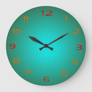 El verde llano/la aguamarina iluminó los relojes