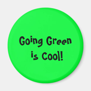 ¡El verde que va es fresco! Imán