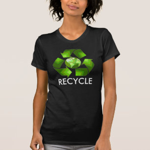 El verde recicla la camisa en oscuridad