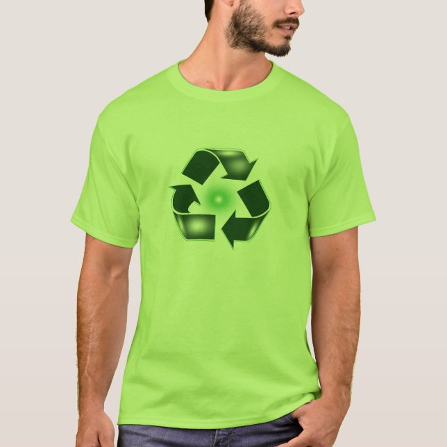 El verde recicla la camiseta básica del logotipo (Anverso)