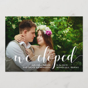 El verdor elegante el   Eloped invitación de la