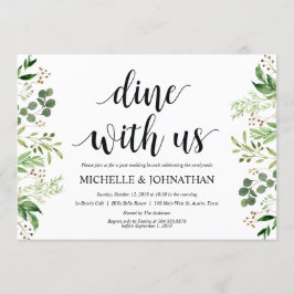 El verdor fija la tarjeta de la invitación del