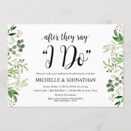 El verdor fija la tarjeta de la invitación del