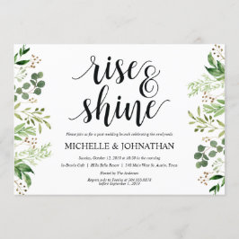 El verdor fija la tarjeta de la invitación del