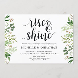 El verdor fija la tarjeta de la invitación del