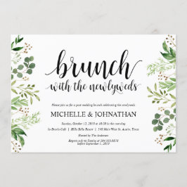 El verdor fija la tarjeta de la invitación del