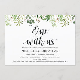 El verdor fija la tarjeta de la invitación del