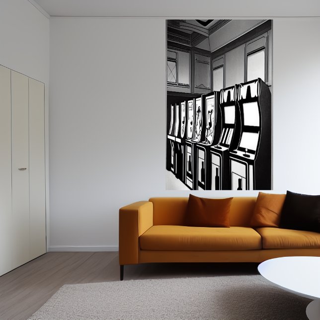 El vestíbulo de arcade | Poster de arte de IA (Subido por el creador)