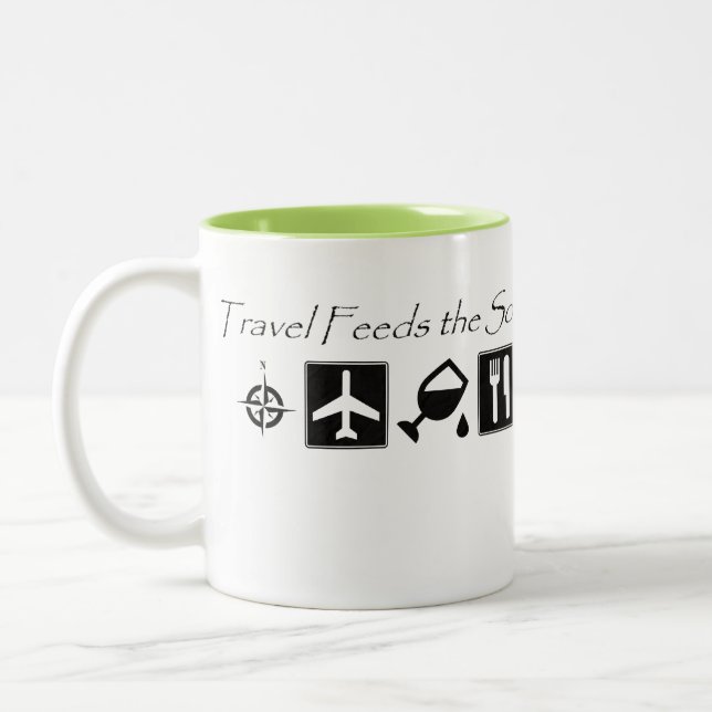 El viaje alimenta el alma - taza de café (Izquierda)