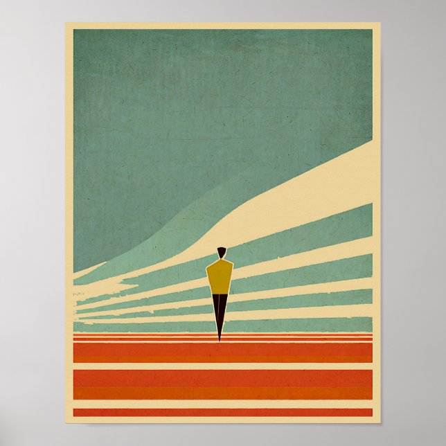 "El Viaje" Arte inspiracional minimalista (Frente)