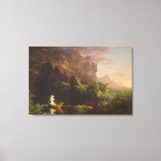 El Viaje de la Vida: Niñez, 1842 (aceite en lienzo (Anverso)