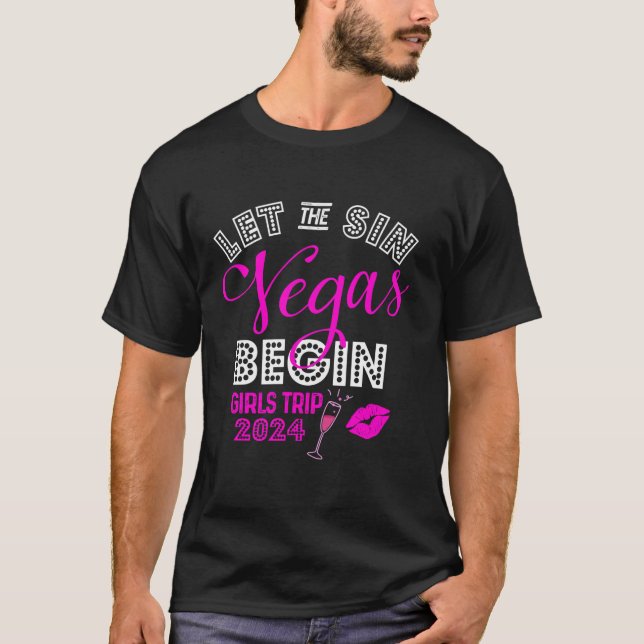 El viaje de los Chicas de Las Vegas en la camiseta (Anverso)