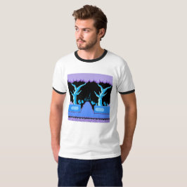El videojuego de 8 bits retro inspiró la camiseta