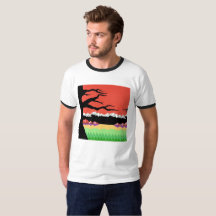 El videojuego de 8 bits retro inspiró la camiseta