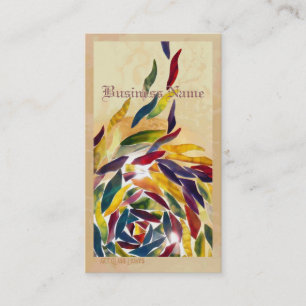 El vidrio del arte sale de la tarjeta de visita