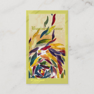 El vidrio del arte sale de la tarjeta de visita