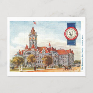 El viejo Capitolio de Washington con la tarjeta po