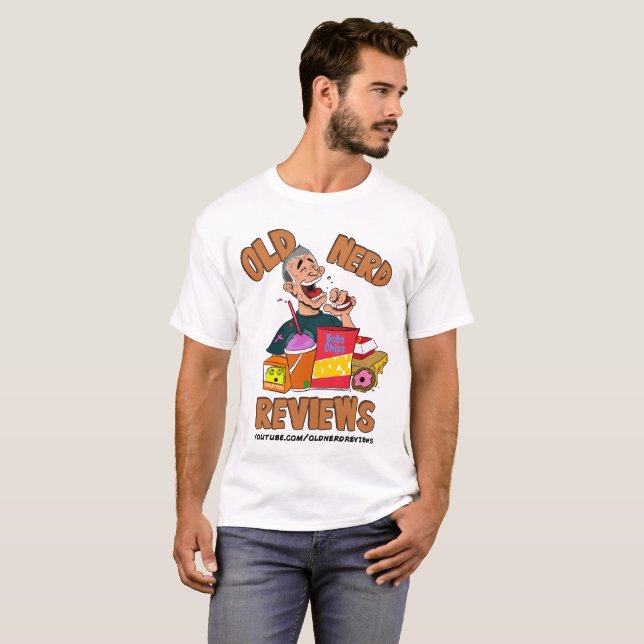 El viejo empollón revisa el camisetas de los (Anverso completo)