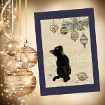 El Viejo Gato Negro De Navidad Mirando Los Ornamen<br><div class="desc">El Viejo Gato Negro De Navidad Mirando Los Ornamentos</div>