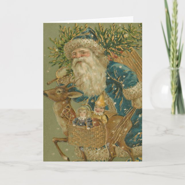 El viejo y viejo árbol de Navidad de Santa Claus (Anverso)