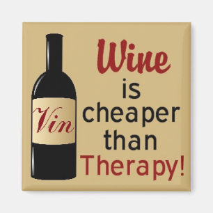 El vino es más barato que el imán cuadrado de la