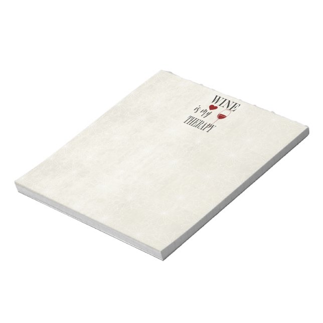 El Vino Es Mi Bloc De Notas Terapéutico (Lado Izquierdo)