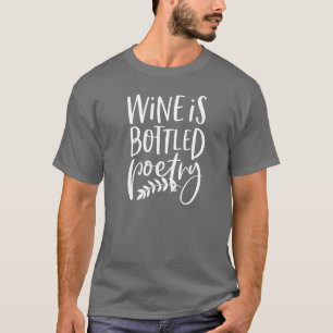 El vino es poesía embotellada, camiseta de Fun Win