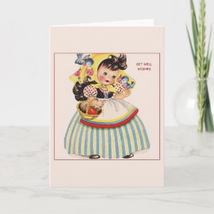 El vintage consigue la tarjeta de felicitación