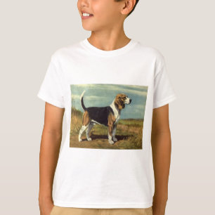 El VINTAGE del BEAGLE embroma la camiseta