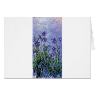 el vintage florece lilac-irises-1917 monet.