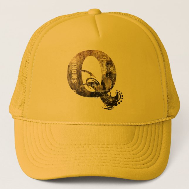 El vintage letra Q - gorra (Anverso)