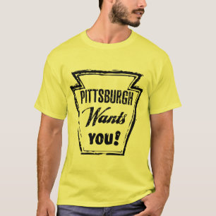 El vintage Pittsburgh retra le quiere camisa punky