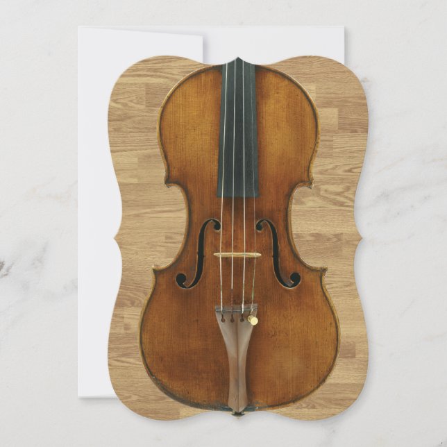 El violín en la madera artesona la invitación del (Anverso)