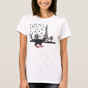 el Vista-ver en camiseta de la muñeca de París
