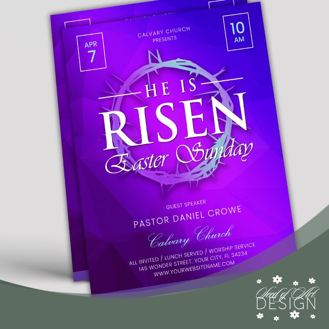 El Volante De La Iglesia Dominical De Pascua De Ri (Subido por el creador)